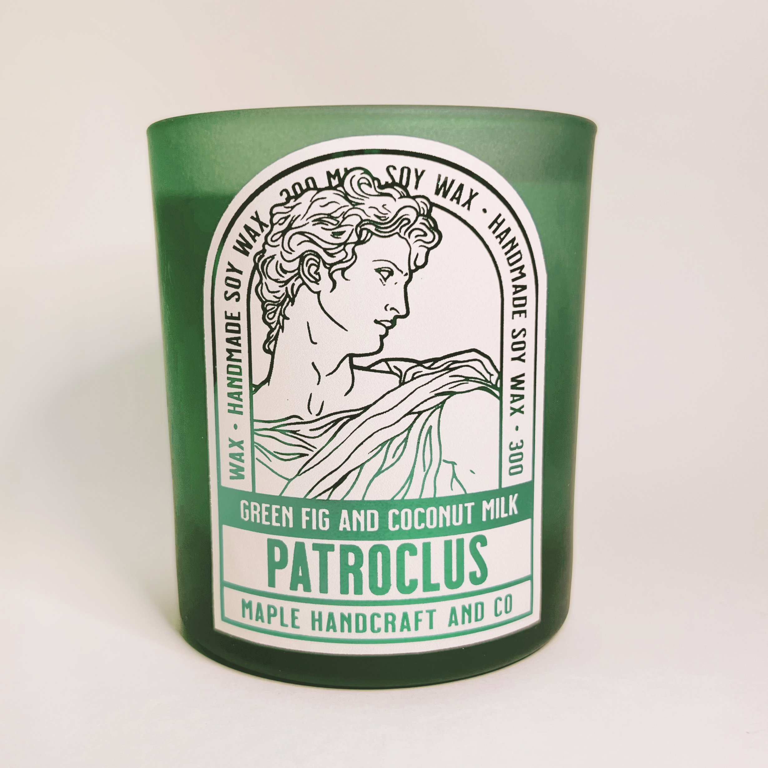 Bougie Fanart Song of Achilles : PATROCLUS - Figue verte et Lait de coco 300 ml